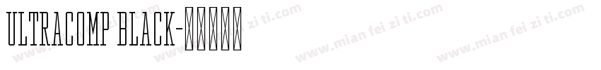 UltraComp Black字体转换